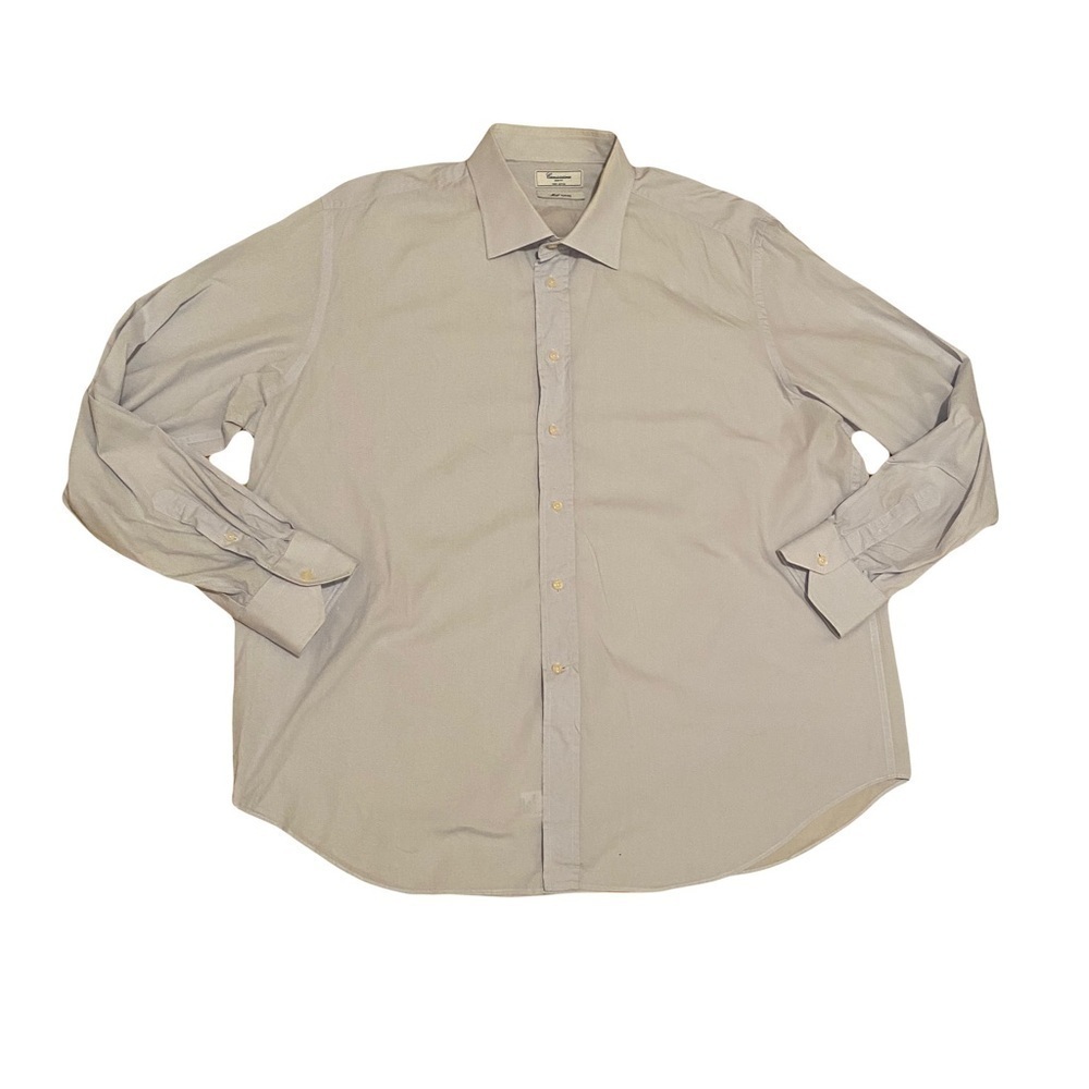 Camicissima model Torino slim fit light blue semi French collar dress shirt 20